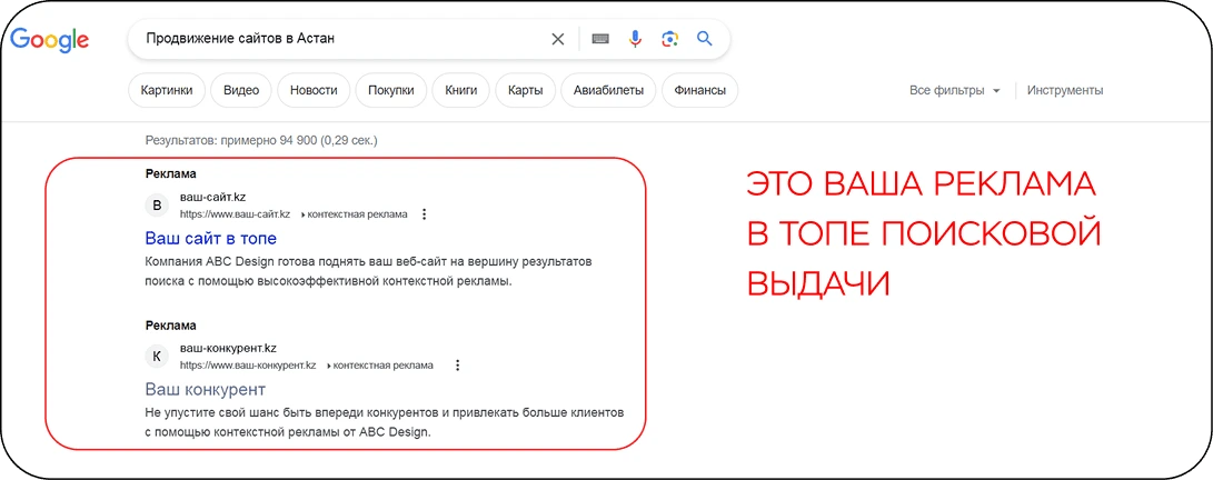 Астанада контекстік жарнама