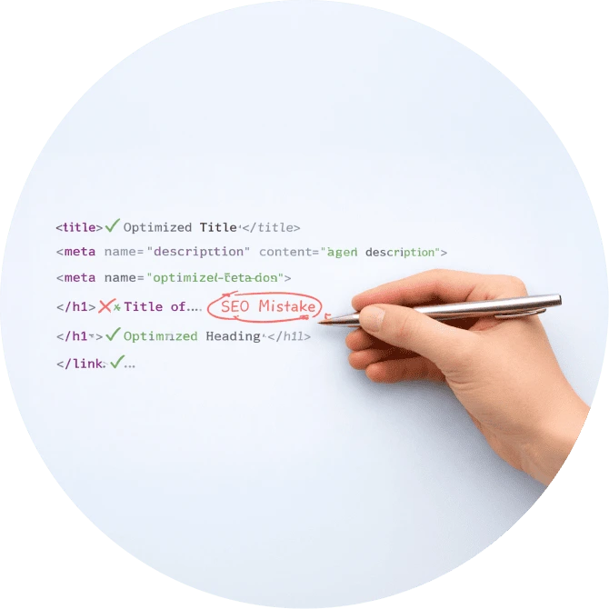 SEO қателерін түзету