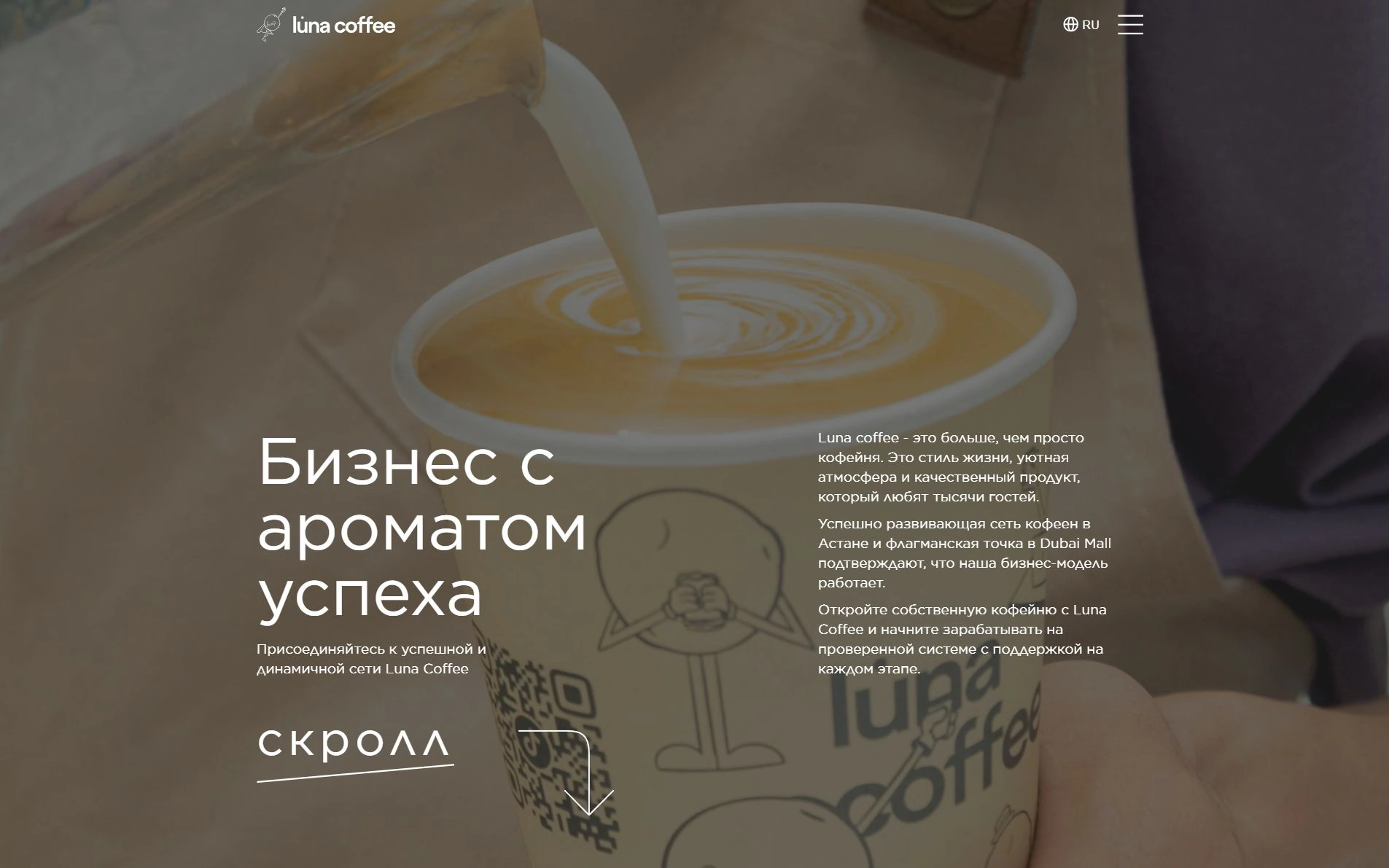 Luna Coffee франшизасы